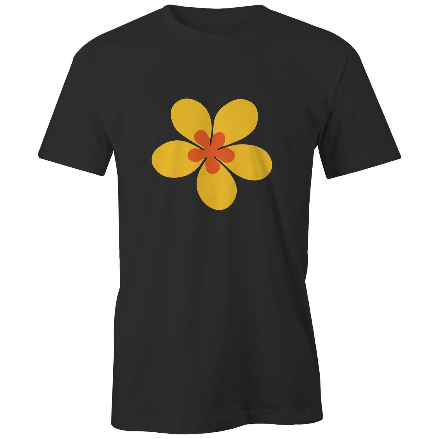 Retro Bloom Black Tee